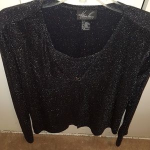 Black Sparkly Top